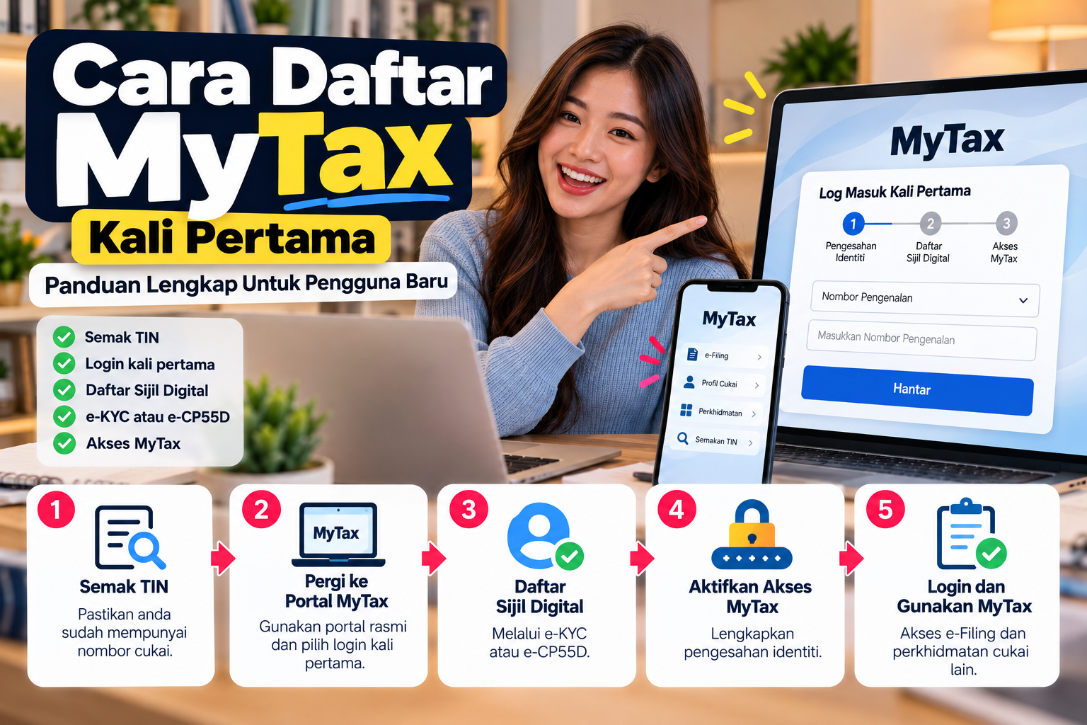 cara daftar mytax