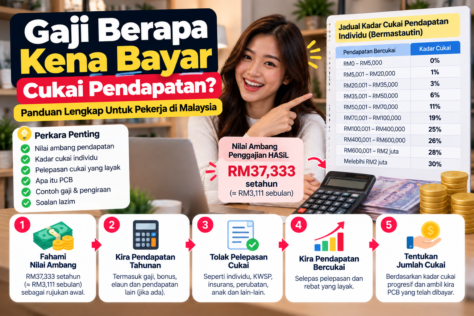 gaji berapa kena cukai